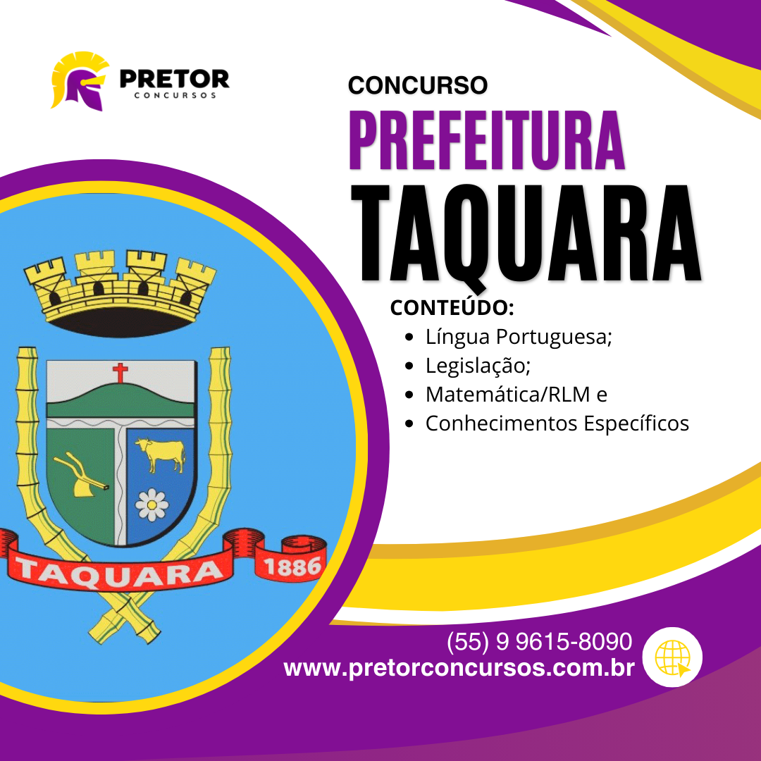 Curso preparatório Prefeitura de Taquara